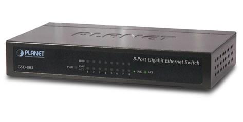 PLANET 8-P 10/ 100/ 1000Mbps Gigabit (GSD-803)