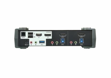 ATEN KVM Switch 2-Port DP USB3 4K MST DisplayPort USB3 Audio 4xKabel (CS1922M)