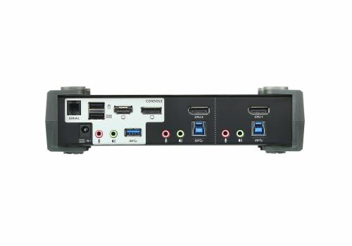 ATEN KVM Switch 2-Port DP USB3 4K MST DisplayPort USB3 Audio 4xKabel (CS1922M)