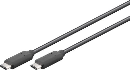 Goobay USB3.1 Cable C-C. Gen1. M/M. Black. 1.0m (67976)