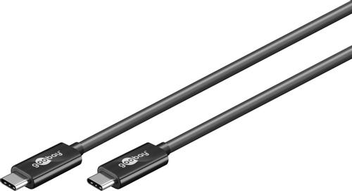 Goobay USB 3.1 Gen. 2 Cable USB-Câ?¢, black, 1 m - USB-C plug > USB-C plug (71468)