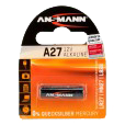 ANSMANN 12V Alkaline Battery, Long-life,  bronze (LR27)