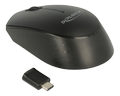 DELOCK Optical 3-button mini mouse USB Type-C 2.4 GHz wireless