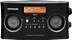 SANGEAN FM/ AM-radio, stereo, 5 snabbval, batteri/ nätdrift, svart