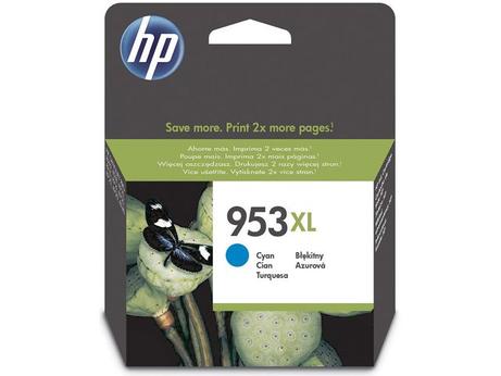 HP 953XL - 20 ml - Høy ytelse - cyan - original - blekkpatron - for Officejet Pro 7720, 7730, 7740, 8218, 8710, 8715, 8720, 8725, 8730, 8740, 8745 (F6U16AE)