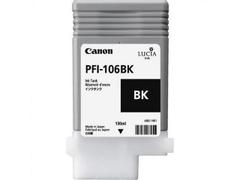 CANON PFI106BK Black Standard Capacity Ink Cartridge 130ml - 6621B001
