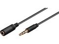 MICROCONNECT 3.5mm Stereo 0,5m M-F Black