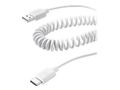 CELLULAR LINE COILED DATA CABLE USB-C WHITE