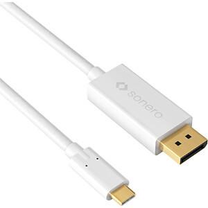 SONERO USB-C kabel, 1,5m, USB-C: Han - Displayport: Han, 4K60Hz, Hvid (X-UCC021-015)