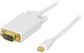 DELTACO DisplayPort cable White 2m