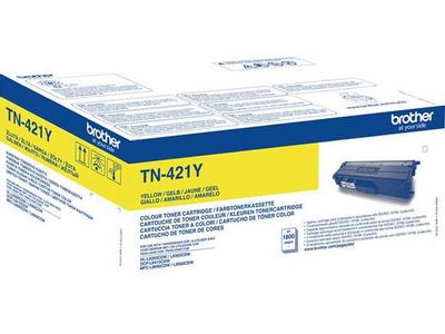 BROTHER TN421Y / TN 421Y Yellow Toner - Lasertoner Gul (TN421Y)