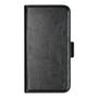 Essentials iPhone X/XS, PU wallet 3 kort avtagbar, svart