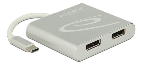 Delock ekstern videoadapter - USB-C->2xDisplayPort (87714)