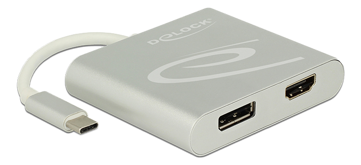 DELOCK USB Type-C™ Splitter (DP Alt Mode) > 1 x HDMI + 1 x Displayport (87716)