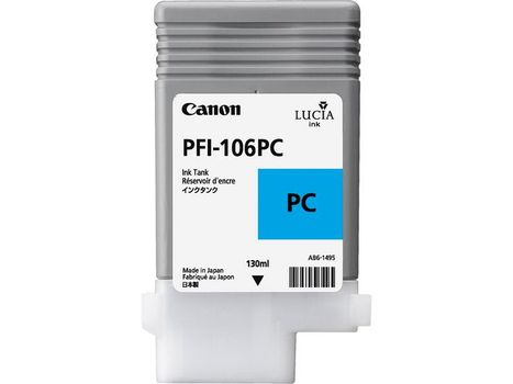 CANON PFI106PC Photo Cyan Standard Capacity Ink Cartridge 130ml - 6625B001 (6625B001)