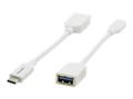 KRAMER ADC-USB31/CAE | USB-C - USB-A | 3.1 Gen 1 | 20cm | White