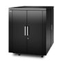 APC NetShelter CX Secure Soundproof Server Room in a Box Enclosure - Shock Packaging - Rack cabinet - with power distribution unit - black - 18U - 19"