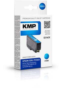 KMP E216CX ink cartridge cyan compatible with Epson T 3362 XL (1633,4003)