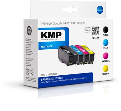 KMP E216VX Multipack BK/ PBK/ CMY compatible with Epson T 3357 XL (1633,4055)