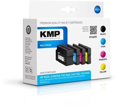 KMP Compatibel HP 953XL Inktcartridge 3HZ52AE Zwart, cyaan, magenta, geel Multipak  4 Stuks (1747,4005)