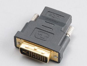 AKASA DVI Male to HDMI Femaleadapter with gold plated contacts (AK-CBHD03-BK)