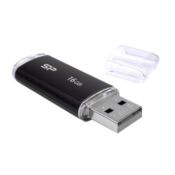 SILICON POWER memory USB Ultima U02 16GB USB 2.0 Black (SP016GBUF2U02V1K)