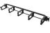 DELTACO 19" Cable panel, 1U, 5 brackets, cable management,  black