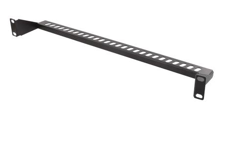 Deltaco Cable support for 19" mounting, 1U, black (P-017)