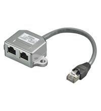 Goobay 68909 Cable Splitter, Y-Adapter,  Grey (68909)