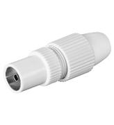 GOOBAY Coaxial Quick Coupling with Clamp Fastening<br>coaxial quick coupling made of plastic