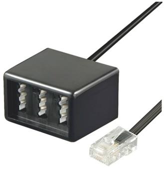 GOOBAY 20cm Netværksadapter Sort (68024)