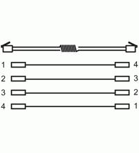 GOOBAY TEL MODU SPIRAL 2m RJ10 WEISS/ WHITE (50246)