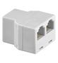 GOOBAY TEL ADAP RJ12/6P6C 1xF 2xF WHITE