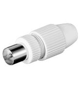 GOOBAY Coaxial Quick Plug with Clamp Fixing<br>coaxial quick plug made of plastic