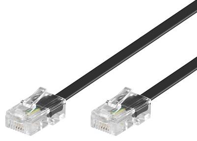 GOOBAY 3m ISDN-kabel Sort (50255)