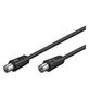 GOOBAY Antenna Cable (<70 dB), Double Shielded<br>coaxial plug > coaxial socket