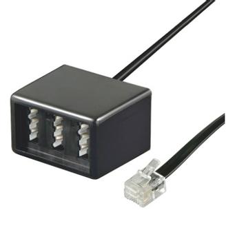 GOOBAY 20cm Netværksadapter Sort (68026)