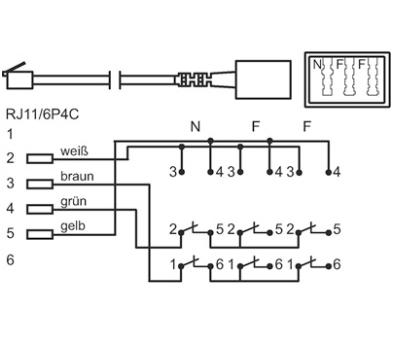 GOOBAY 20cm Netværksadapter Sort (68027)