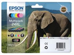 EPSON Ink Cart/24XL Elephant Multi 6clrs RS