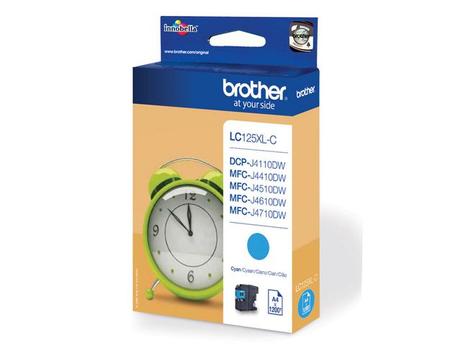 Brother LC125XLC - Super High Yield - cyan - original - blekkpatron (LC125XLC)