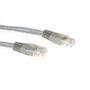 ACT Grey 0.25 meter U/UTP CAT6 patch cable with RJ45 connectors