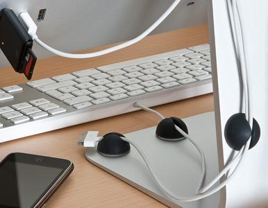 GOOBAY Kabelholdere 5 stk (black) (95040)