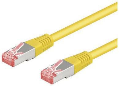 GOOBAY S/FTP (PiMF) PatchCord Cat6. Yellow. 0.25m Factory Sealed (95453)