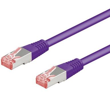 GOOBAY RJ 45 S/FTP CAT6 2 meter skærmet Lilla (95500)