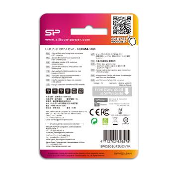 SILICON POWER memory USB Ultima U03 32GB USB 2.0 Black (SP032GBUF2U03V1K)