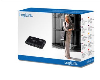 LOGILINK USB-HUB 4-Port 3.0 m. Netzteil schwarz (UA0170)