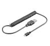 GOOBAY USB Kabel A -> micro B St/St 1.00m sw Spiralkabel