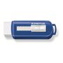STAEDTLER Viskelæder PVC frit m/skub funktion blå/hvid