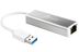 J5 CREATE USB 3.0 till Gigabit Ethernet-adapter, 12cm kabel, vit/silv