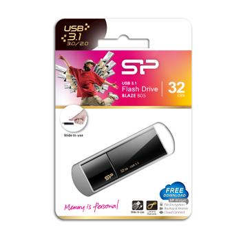 SILICON POWER USB-Stick   32GB Silicon Power  B05  Black (SP032GBUF3B05V1K)